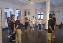 Jóvenes de nuestros talleres visitaron el Museo de la Memoria de Rosario.